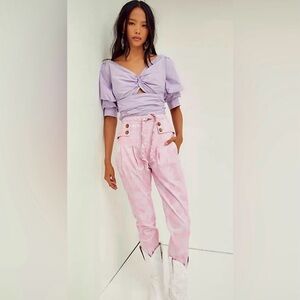 Loveshackfancy Marika Pant Water Lily size 4